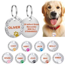 Dog Cat Pet ID Tag Diamond