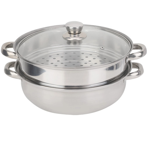 27cm stainless steel steamer - steel,