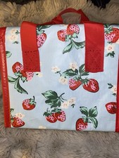 Cath Kidston London Blue Insulated Strawberry Lunch Bag