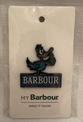 Barbour enamel pin - barbour,