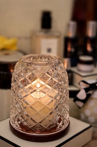 Malone glass candle cloche - jo,