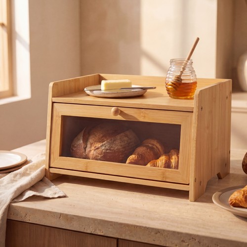 Bread bin with shelf - bread,