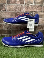Adidas Adizero Cadence 2 Running Track Field Spikes Brand New Blue  Size UK 12.5