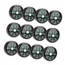 12x 20mm  Mini Button Compass
