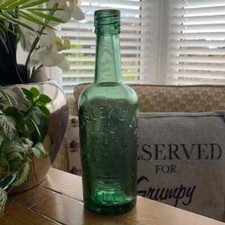T Linsley & Co Ltd Hull Clear Green Old Large Vintage Bottle