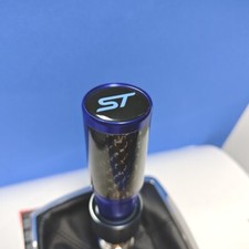 BLUE CARBON ST SHIFT GEAR STICK KNOB for FOCUS MK2 MK3 MK4 FIESTA MK7 MK8 1.5T S
