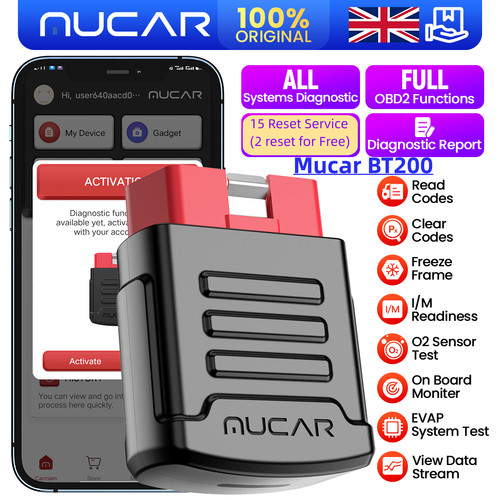 Mucar bt200 scanner car - bt200, obd2