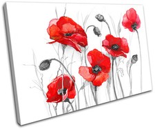 Poppies Flowers Floral SINGLE