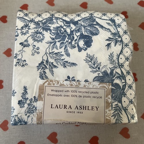 Laura ashley napkins blue - laura,