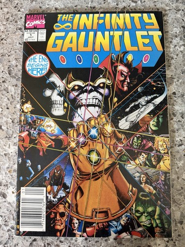 Infinity gauntlet newsstand - gauntlet, #1