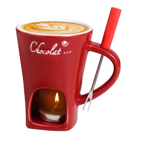Chocolate fondue mugs - chocolate,