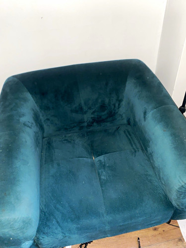 Freeman teal crushed velvet - teal,
