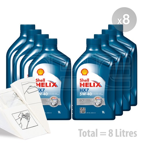 Car engine oil service - oil, kit