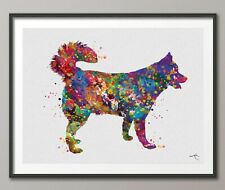 Siberian Husky Dog Watercolor Dog Print Dog Gift Pet Dog Love Puppy Friend-1553