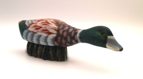 Vintage mallard duck wooden - duck,