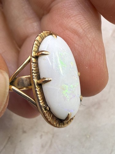 Vtg gold ring with - vtg, 14