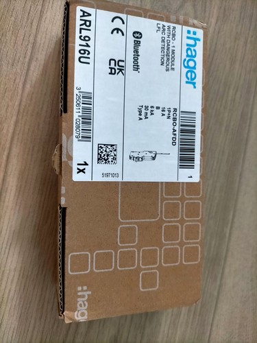 Hager arl916u rcbo afdd - 1m, lfl