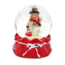 Christmas Snow Globe Santa Sack Base Mini 45mm Waterball - Snowman