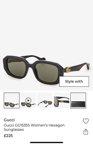 Brand new gucci gg1535s - new,