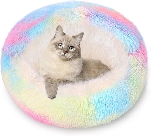 Calming dog bed fluffy plush - calming,