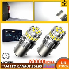 P21W 1156 Warm White LED 50SMD BA15S BA15D Bright Car Bulb Brake Tail Lights 12V