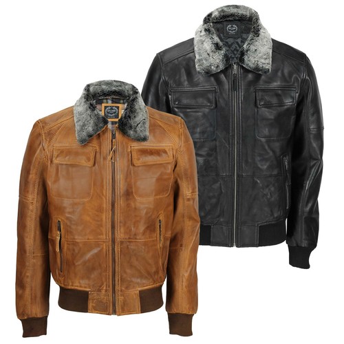 Bomber leather - leather,