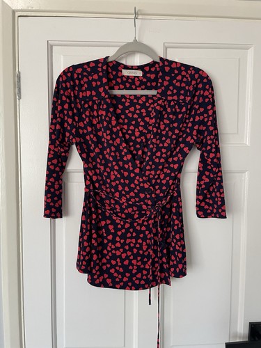 Oasis navy and - red, print