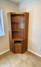 Vintage Nathan Furniture Corner Display Cabinet – Teak – Retro Mid-Century