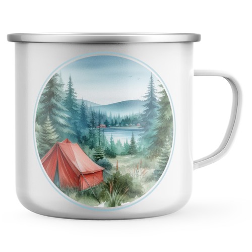 Camping enamel mug - enamel,