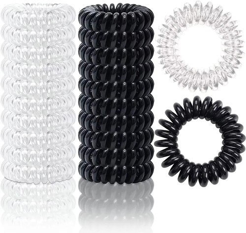 Hair bobbles spiral coil - 18,