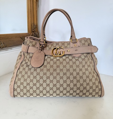 Gucci monogram canvas - monogram, suede