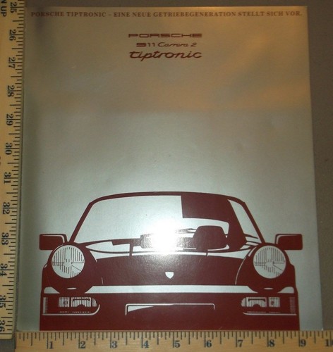 1990 porsche brochure folder - porsche,