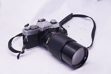 Vintage Minolta XG1 35mm SLR film camera + 80-200mm zoom lens