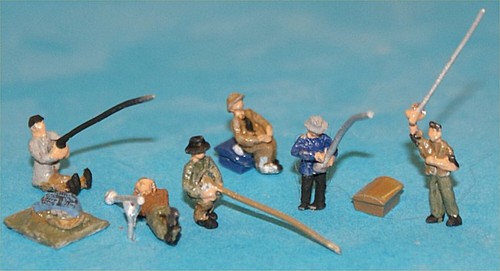 Riverside fisherman painted - 6,
