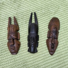 Hand Carved Wooden Face