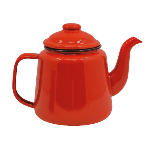 Enamel teapot tin falcon red - falcon,