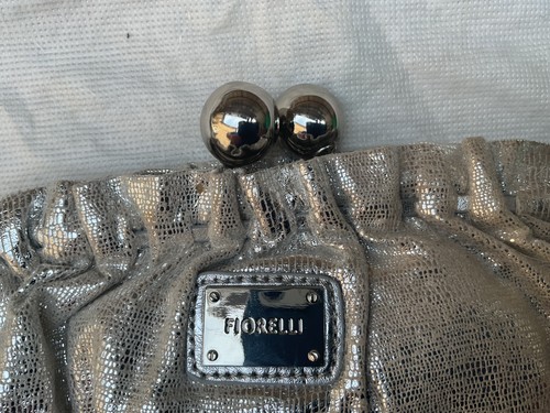 Silver patent clutch bag - patent,