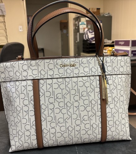 Calvin klein monogram satchel - calvin,