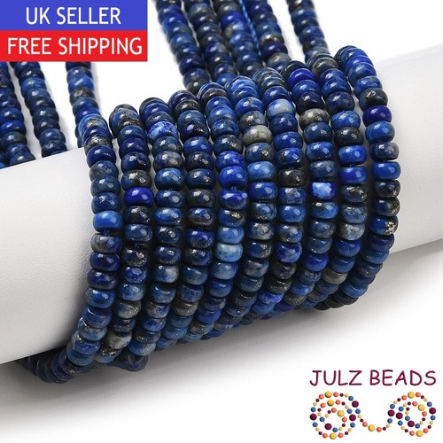 Lapis lazuli gemstone - lazuli, rondelle