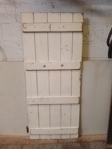 Vintage painted pine plank - vintage,