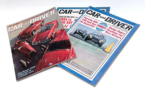Car and driver magazines - and,