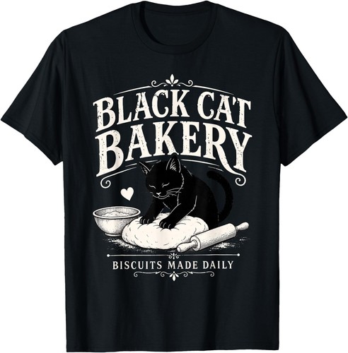 Black cat bakery biscuits made - cat,