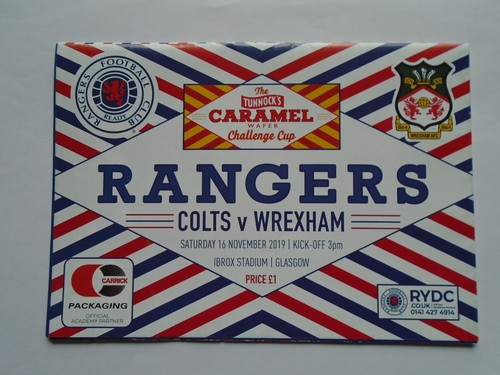 Rangers colts wrexham - v,