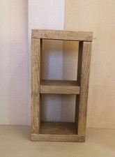 Cube Style Bed Side table Lamp Hall Coffee Chunky Rustic 60 cm - Handmade