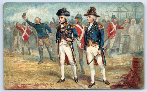 Admiral lord nelson postcard - admiral,