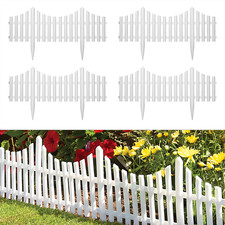 64pc flexible white picket - white,