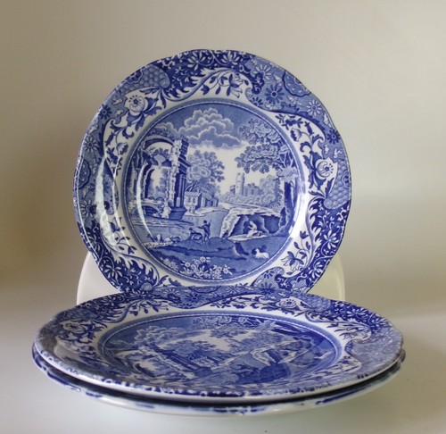 Three spode italian blue - italian, 160mm