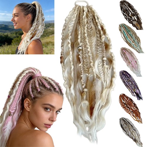 Boho dreadlock hair elastic - hair,