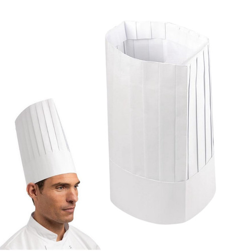 Chef toque hat tall white - chef,