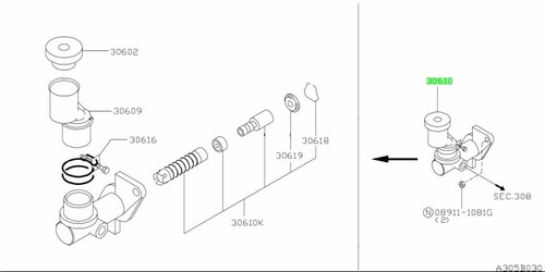 Oem cylinder brake genuine - brake,